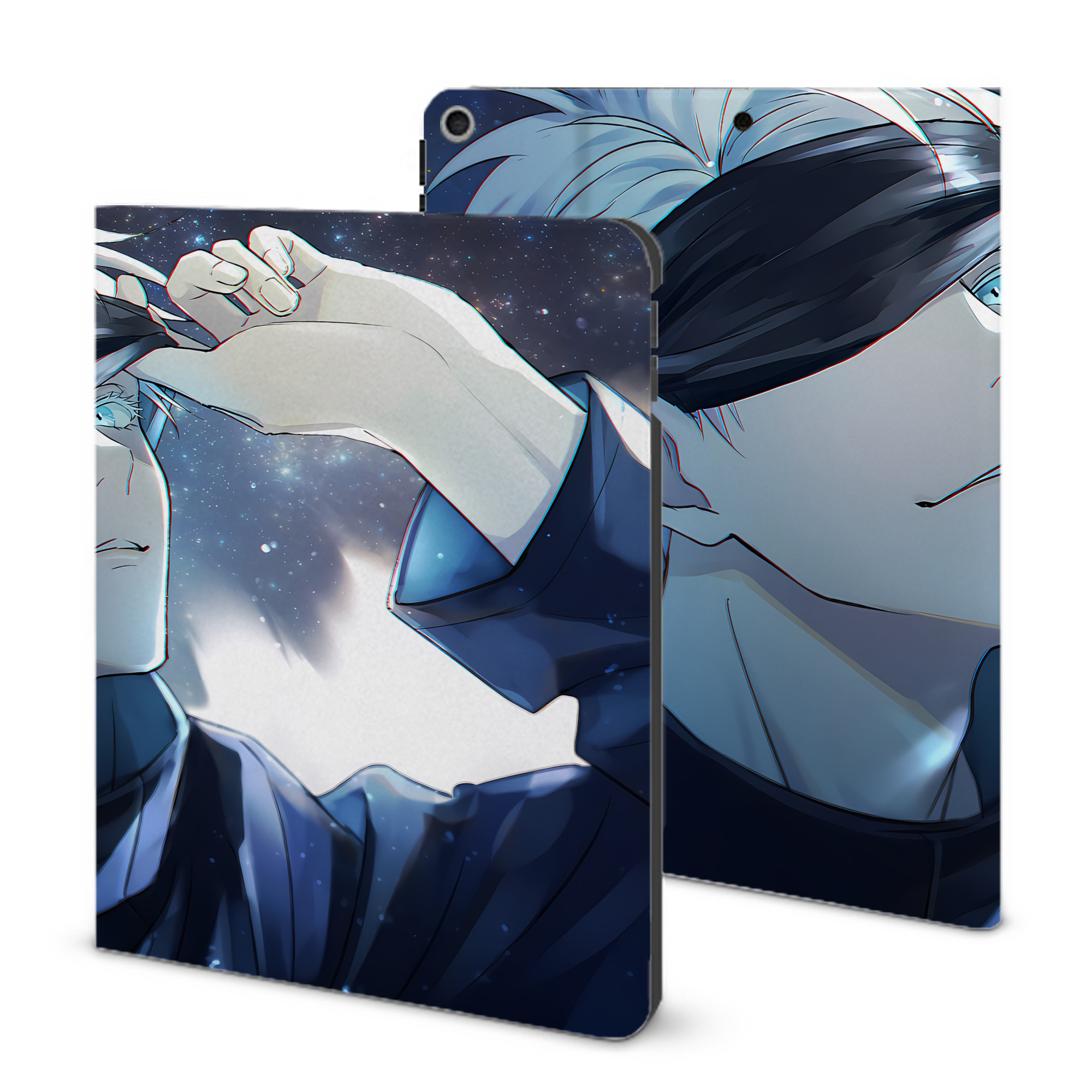 （画像用） 呪術廻戦 Jujutsu Kaisen IPad ケース ブック型 PUレザー TPU 耐衝撃 軽量 薄型 ペン収納なし 全面保護 IPad 各モデル対応